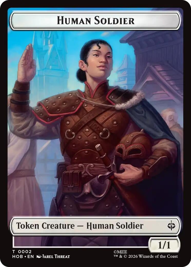 Image for Human Soldier // Goblin Army (0004) Double-Sided Token (2 // 4) (The Hobbit) (HOB) - Magic: The Gathering