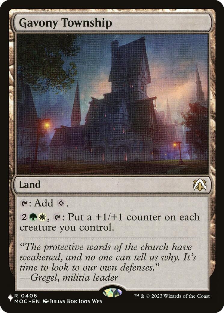 Image for Gavony Township (406) (The List Reprints) (LIST) - Magic: The Gathering
