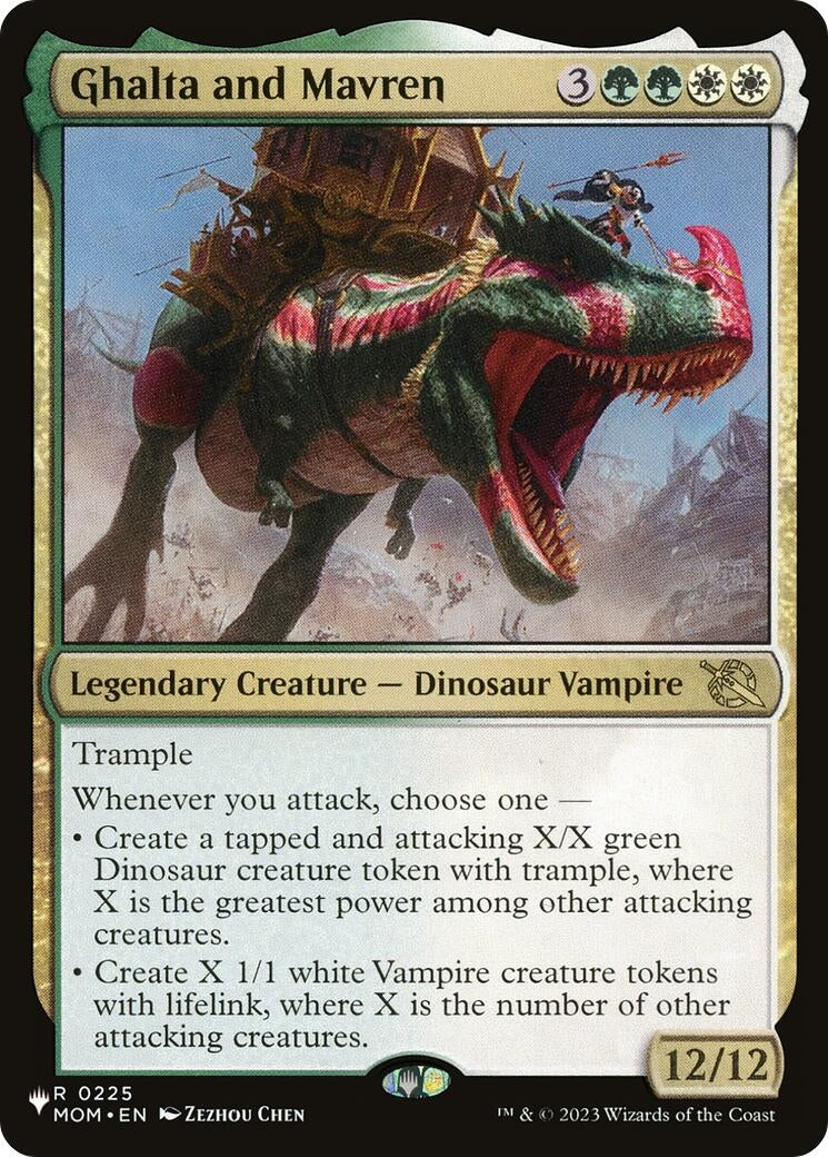 Image for Ghalta and Mavren (225) (The List Reprints) (LIST) - Magic: The Gathering