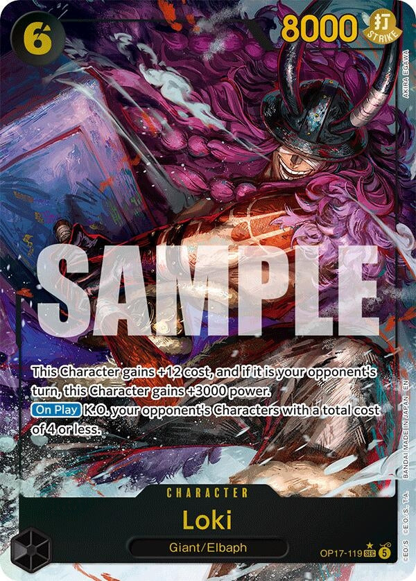 Image for Loki (Alternate Art) (OP17-119) (The World's Strongest Warriors) (OP17) - One Piece Card Game