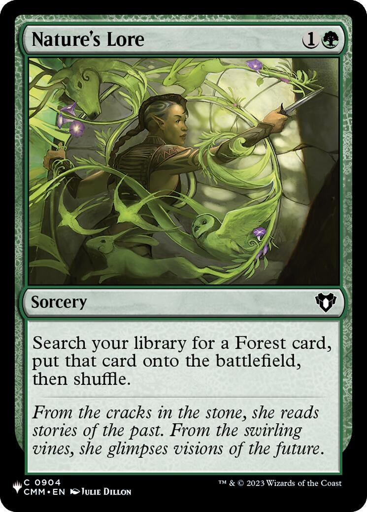 Image for Nature's Lore (CMM) (904) (The List Reprints) (LIST) - Magic: The Gathering