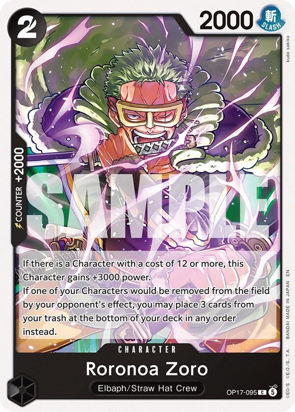 Image for Roronoa Zoro (OP17-095) (The World's Strongest Warriors) (OP17) - One Piece Card Game