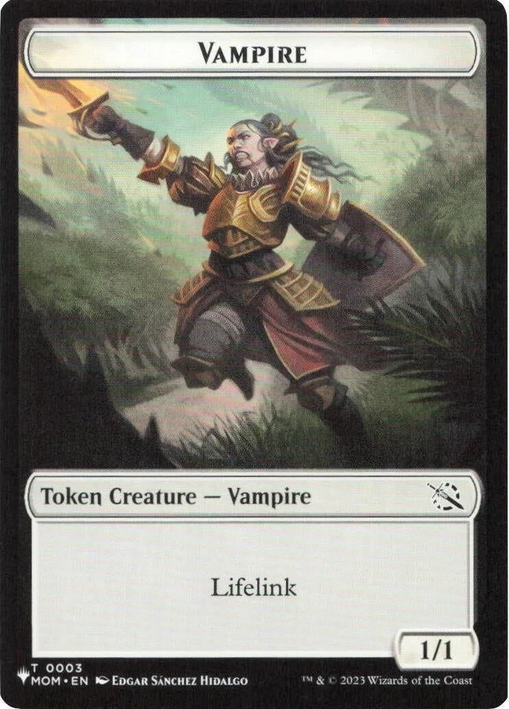 Image for Vampire // Elemental Double-Sided Token (3 // 12) (The List Reprints) (LIST) - Magic: The Gathering