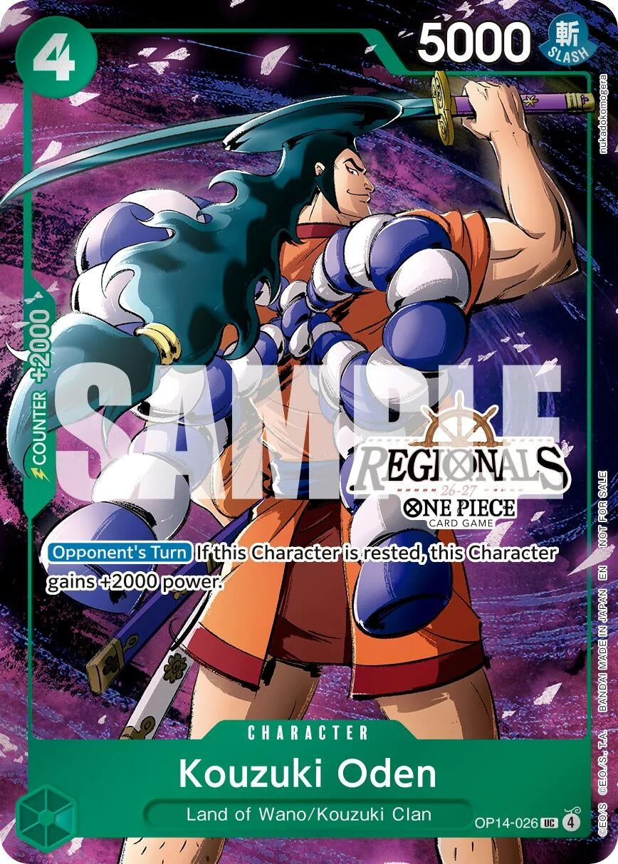 Kouzuki Oden (Regional Participation Pack 2026 Vol.2) (OP14-026) (One Piece Promotion Cards)