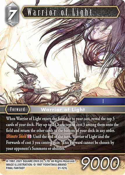 Image for Warrior of Light (21-121L) (Blissful Eternity) (29) - Final Fantasy TCG
