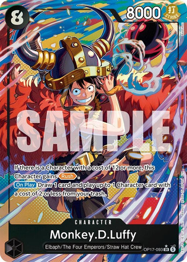 Image for Monkey.D.Luffy (093) (Alternate Art) (OP17-093) (The World's Strongest Warriors) (OP17) - One Piece Card Game