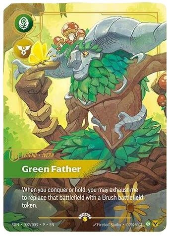 Image for Ivern, Green Father (002/003) (Secret Garden) (SGN) - Riftbound: League of Legends Trading Card Game