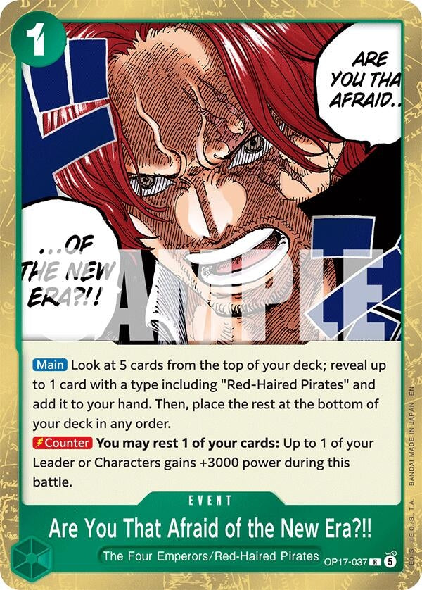 Image for Are You That Afraid of the New Era?! (OP17-037) (The World's Strongest Warriors) (OP17) - One Piece Card Game