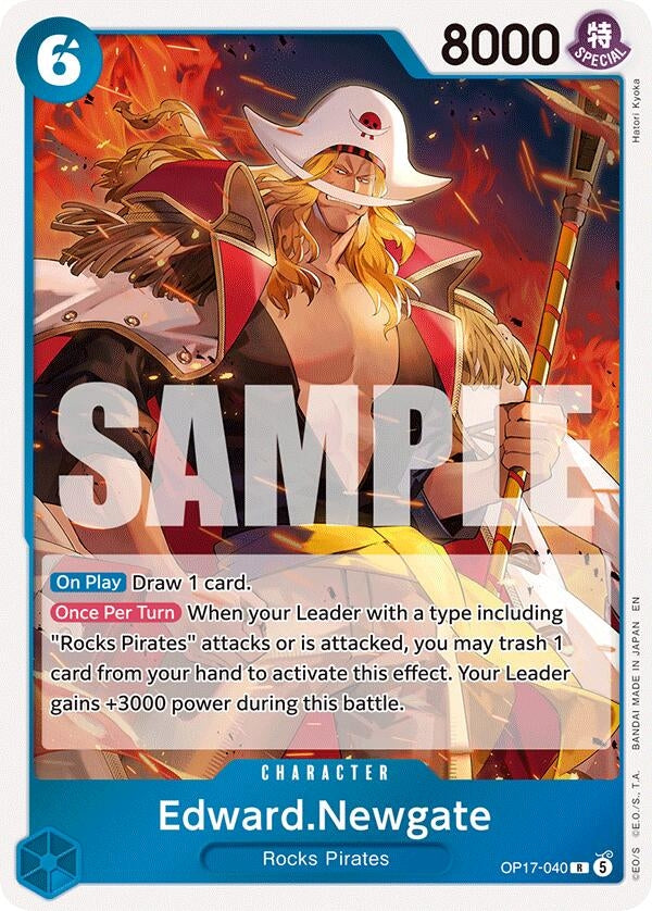 Image for Edward.Newgate (040) (OP17-040) (The World's Strongest Warriors) (OP17) - One Piece Card Game