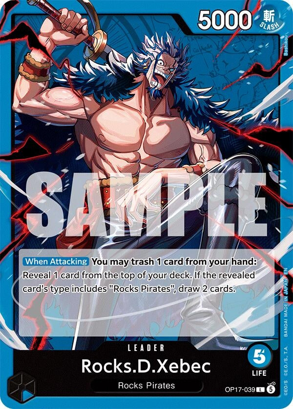 Image for Rocks.D.Xebec (039) (OP17-039) (The World's Strongest Warriors) (OP17) - One Piece Card Game