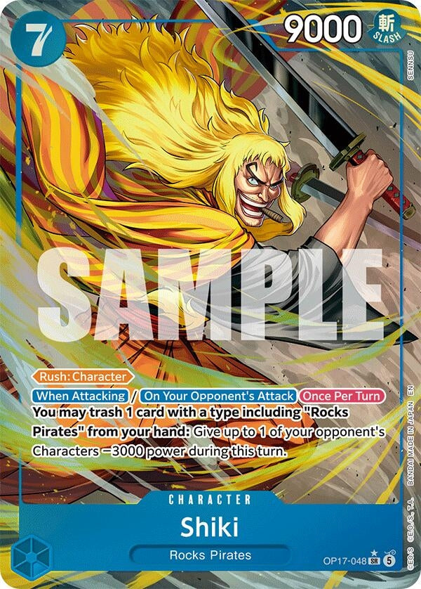 Image for Shiki (048) (Alternate Art) (OP17-048) (The World's Strongest Warriors) (OP17) - One Piece Card Game
