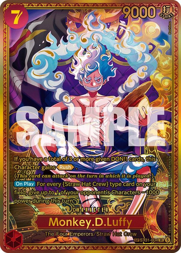 Image for Monkey.D.Luffy (ST31-004) (SP) (ST31-004) (The World's Strongest Warriors) (OP17) - One Piece Card Game