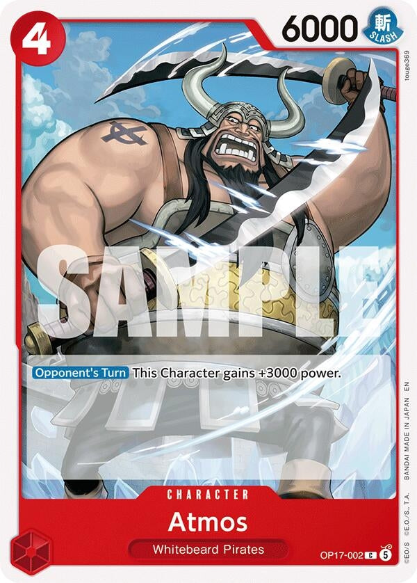 Image for Atmos (OP17-002) (The World's Strongest Warriors) (OP17) - One Piece Card Game