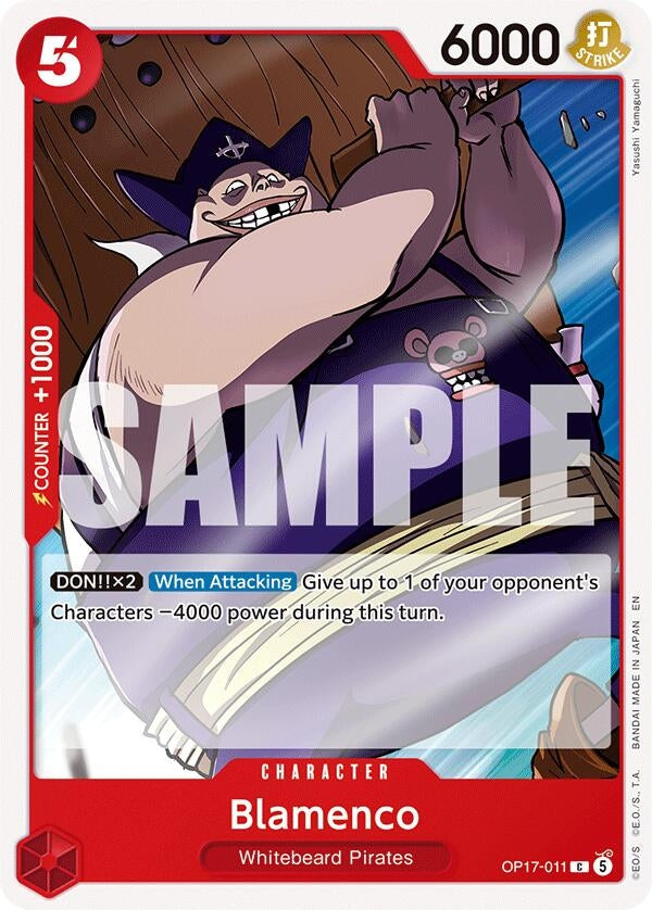 Image for Blamenco (OP17-011) (The World's Strongest Warriors) (OP17) - One Piece Card Game