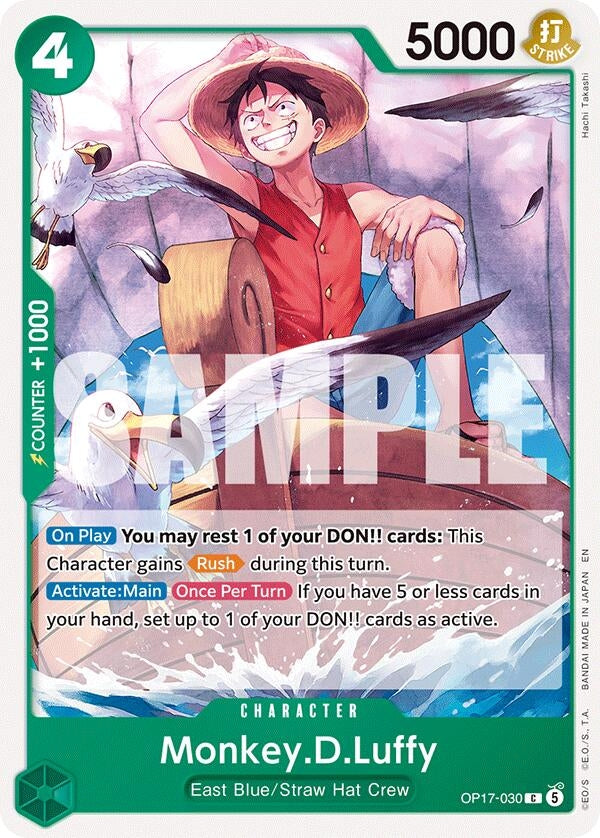 Image for Monkey.D.Luffy (030) (OP17-030) (The World's Strongest Warriors) (OP17) - One Piece Card Game