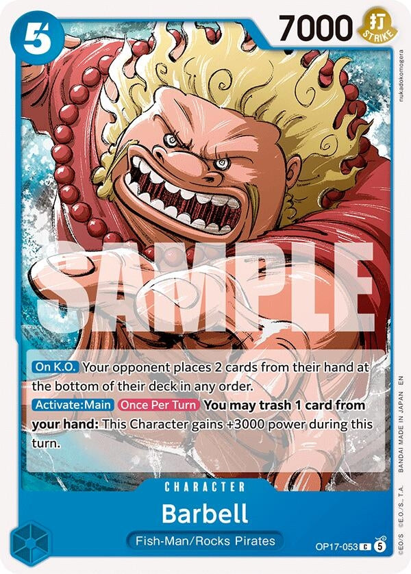 Image for Barbell (OP17-053) (The World's Strongest Warriors) (OP17) - One Piece Card Game