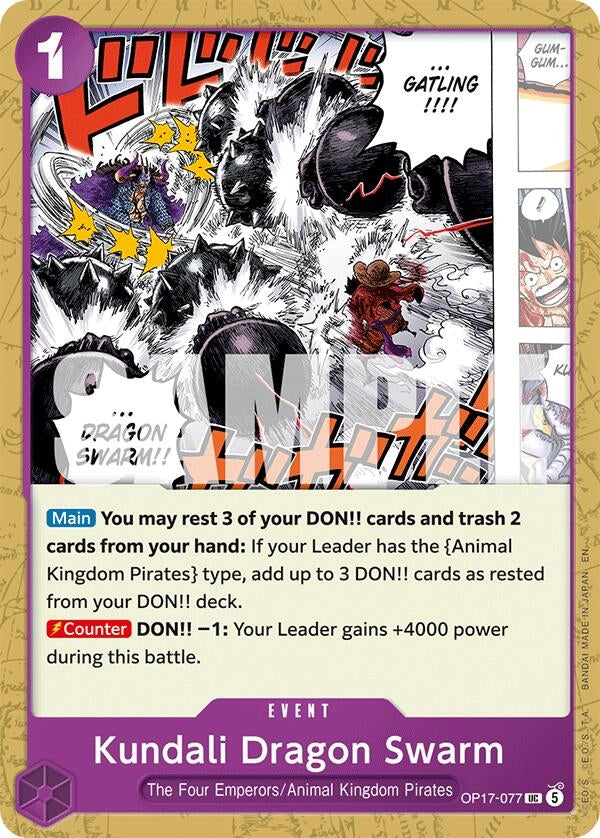 Image for Kundali Dragon Swarm (OP17-077) (The World's Strongest Warriors) (OP17) - One Piece Card Game