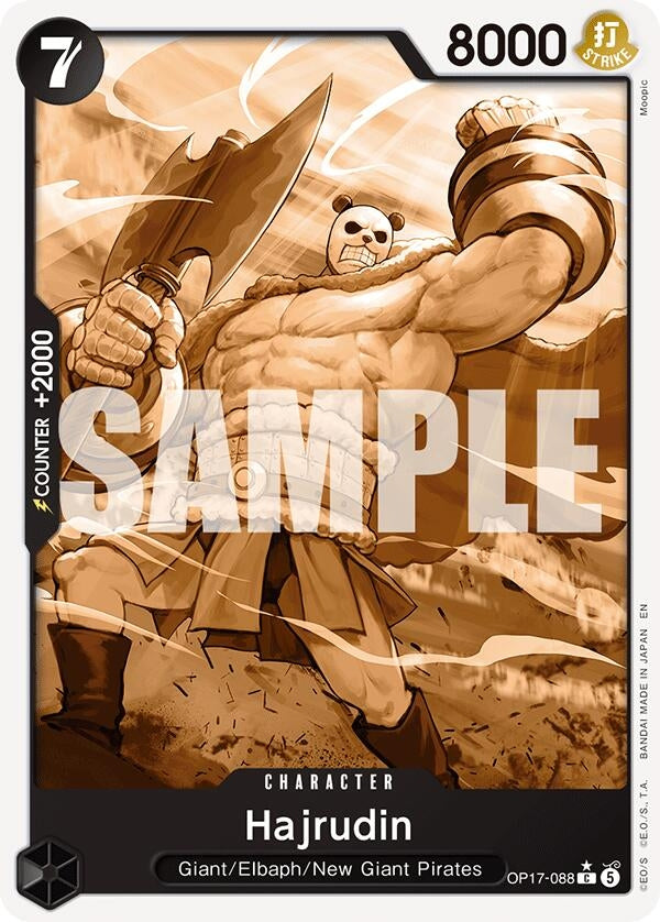 Image for Hajrudin (Pandaman Art) (OP17-088) (The World's Strongest Warriors) (OP17) - One Piece Card Game