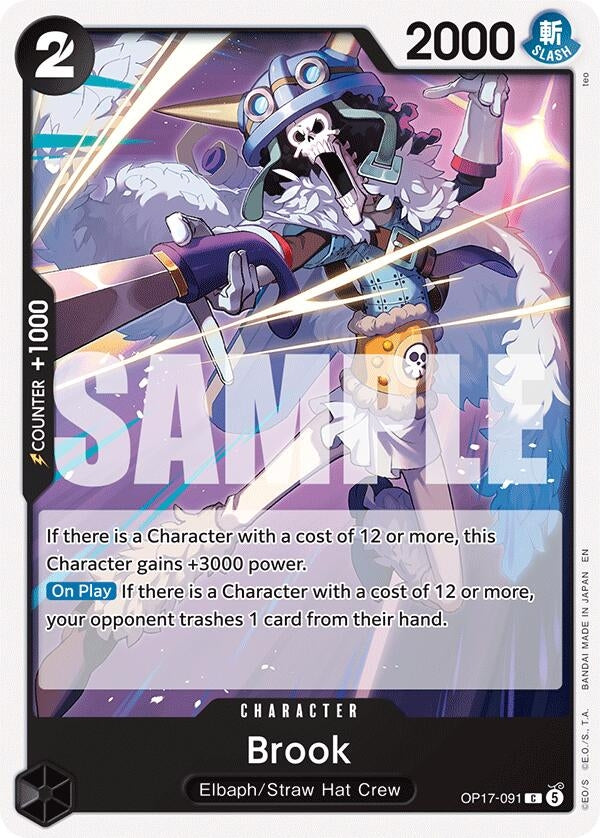 Image for Brook (OP17-091) (The World's Strongest Warriors) (OP17) - One Piece Card Game