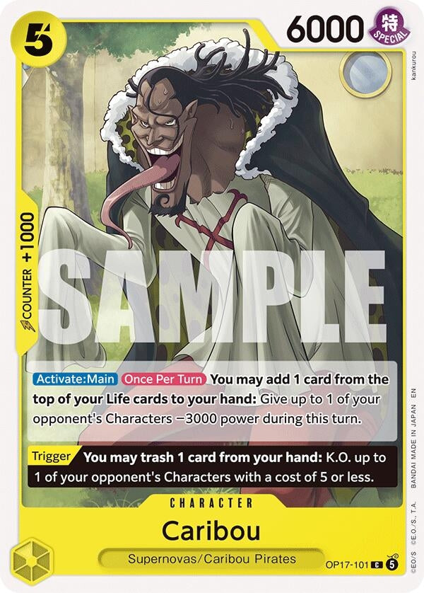 Image for Caribou (OP17-101) (The World's Strongest Warriors) (OP17) - One Piece Card Game