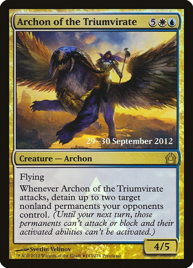 Image for Archon of the Triumvirate (142) (Prerelease Cards) - Magic: The Gathering