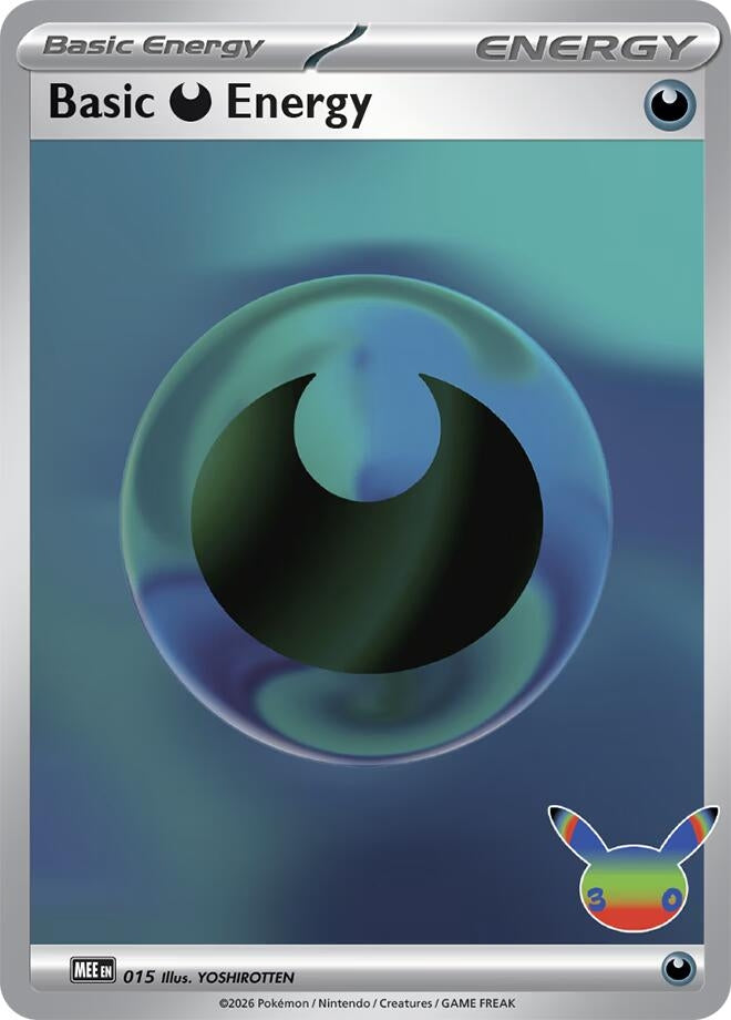 Basic Darkness Energy - 015 (30th Celebration) (015) (MEE: Mega Evolution Energies)
