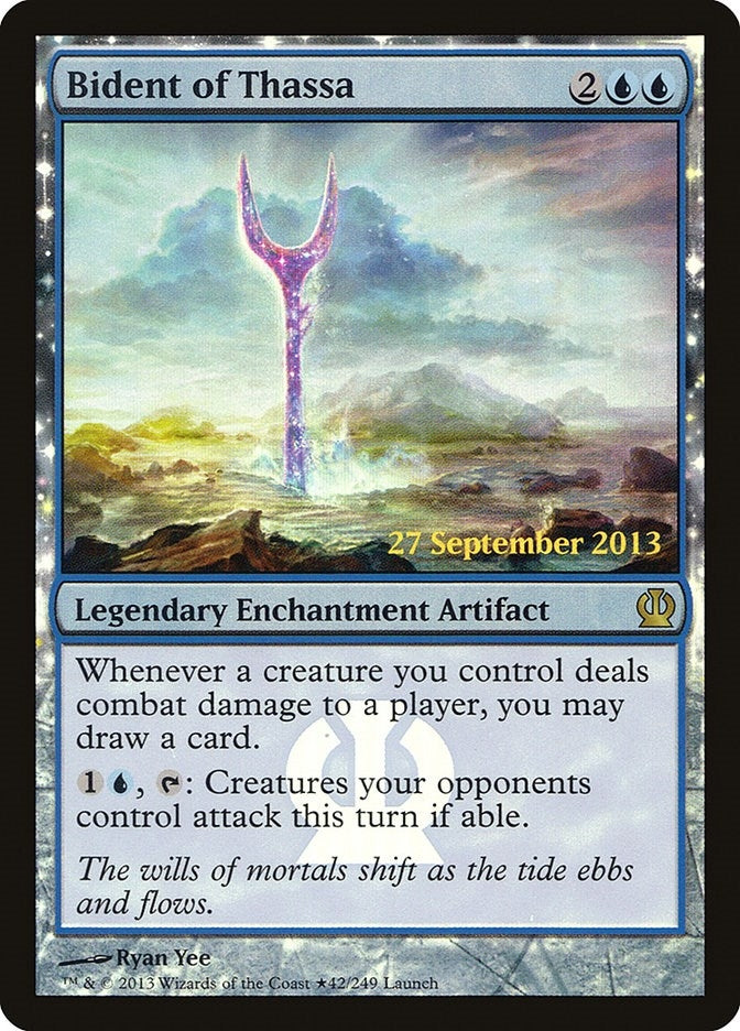 Image for Bident of Thassa (42) (Launch Party & Release Event Promos) (LARP) - Magic: The Gathering