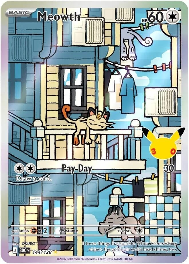 Meowth (144/128) (ME: 30th Celebration)