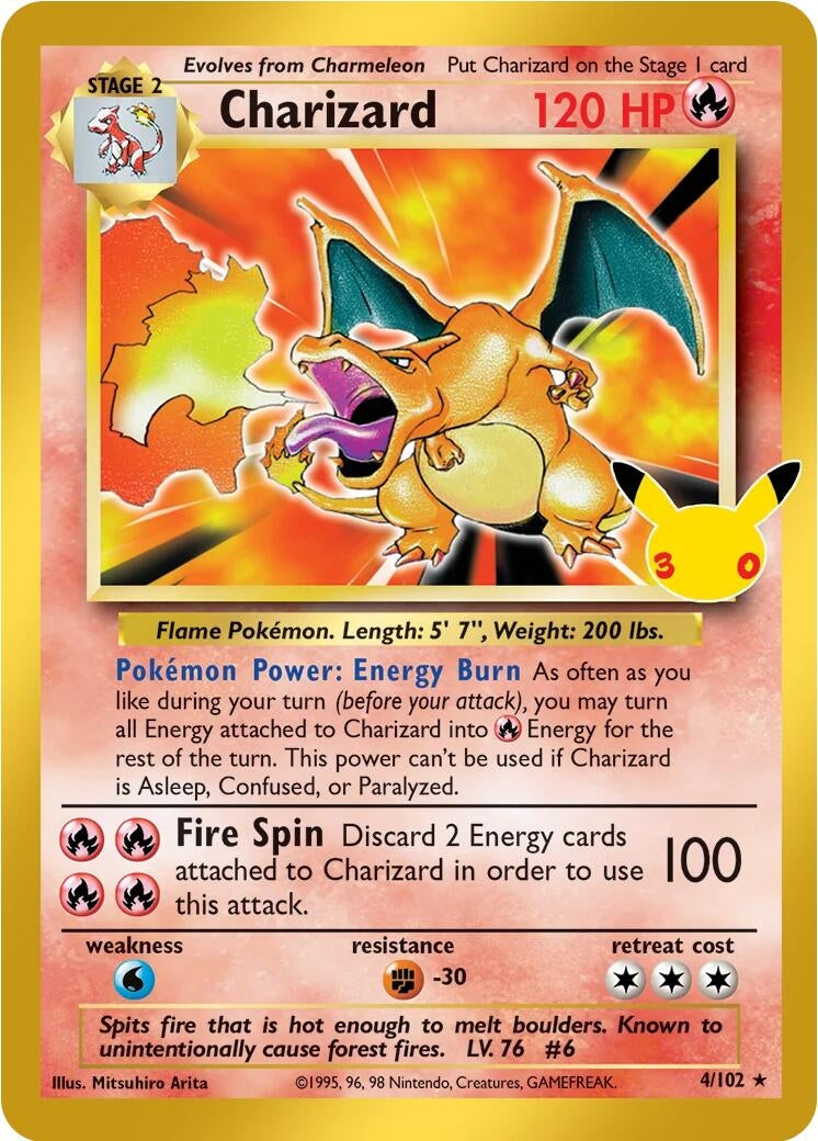 Charizard (4/102) (ME: 30th Celebration Classic Collection)