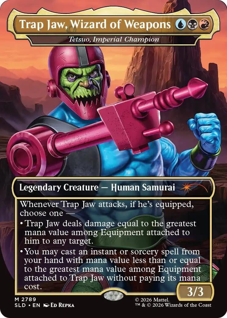 Image for Trap Jaw, Wizard of Weapons - Tetsuo, Imperial Champion (2789) (Secret Lair Drop Series) (SLD) - Magic: The Gathering