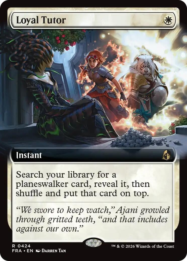 Loyal Tutor (Extended Art) (424) (Reality Fracture)