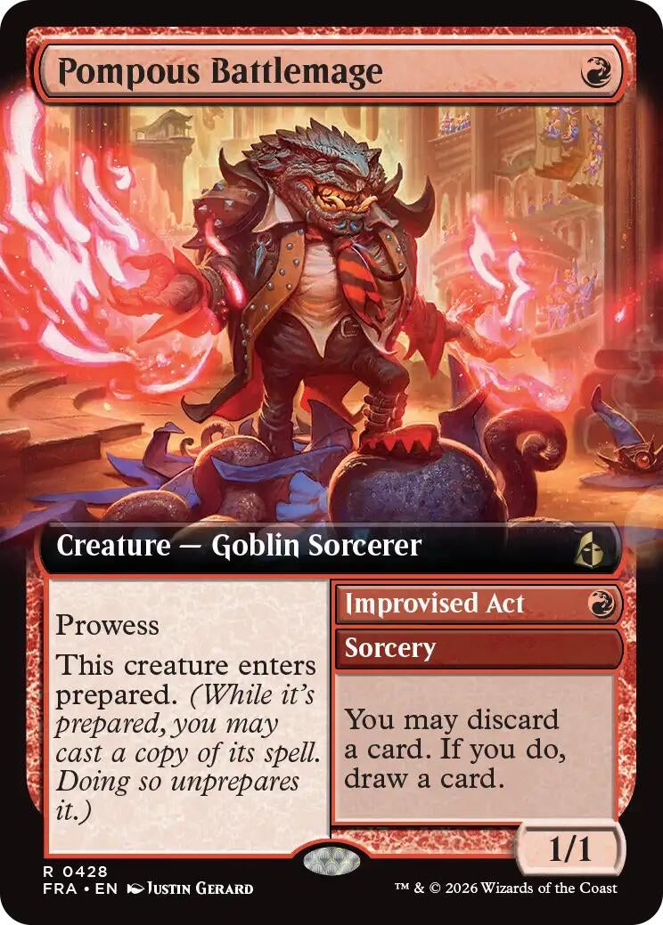Pompous Battlemage (Extended Art) (428) (Reality Fracture)
