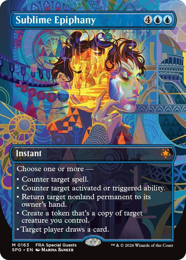 Image for Sublime Epiphany (Borderless) (163) (Special Guests) (SPG) - Magic: The Gathering