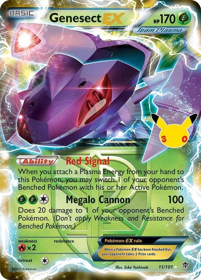Genesect EX (Team Plasma) (11/101) (ME: 30th Celebration Classic Collection)