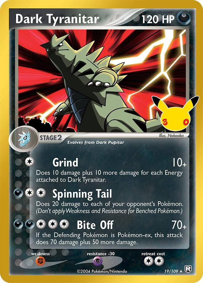 Dark Tyranitar (19/109) (ME: 30th Celebration Classic Collection)