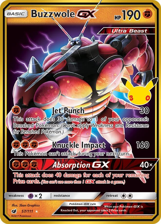 Buzzwole GX (57/111) (ME: 30th Celebration Classic Collection)