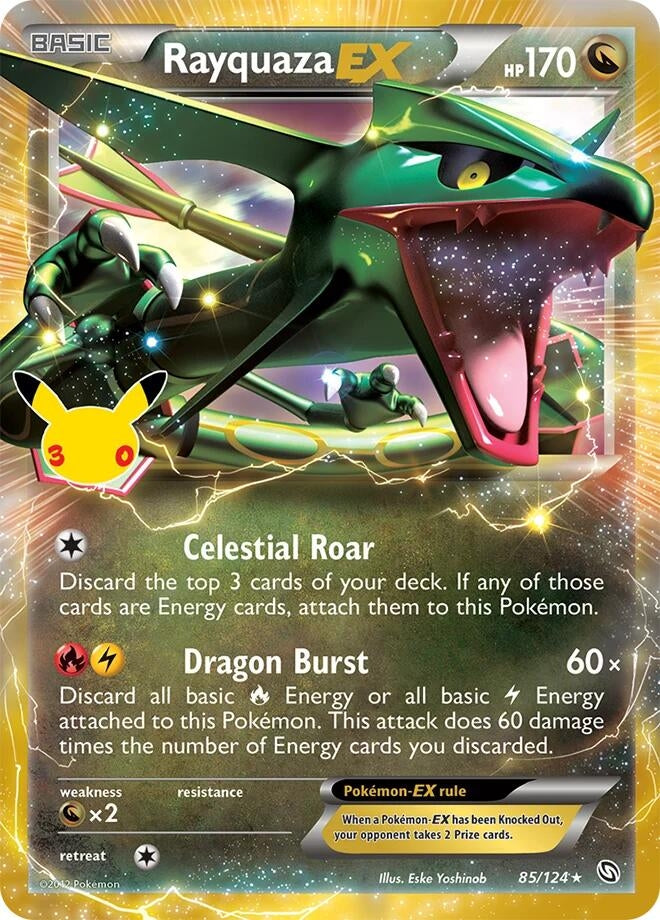 Rayquaza EX (85/124) (ME: 30th Celebration Classic Collection)