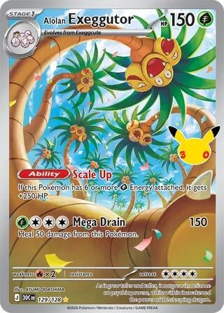 Alolan Exeggutor (129/128) (ME: 30th Celebration)