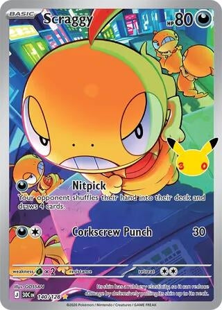 Scraggy (140/128) (ME: 30th Celebration)