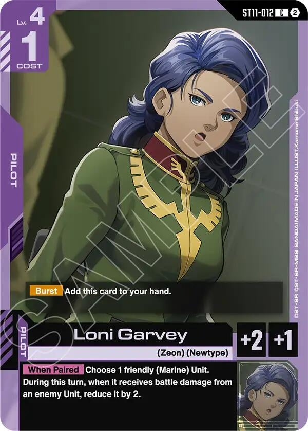 Image for Loni Garvey (ST11-012) (Starter Deck 11: Aquatic Assault) (ST11) - Gundam Card Game