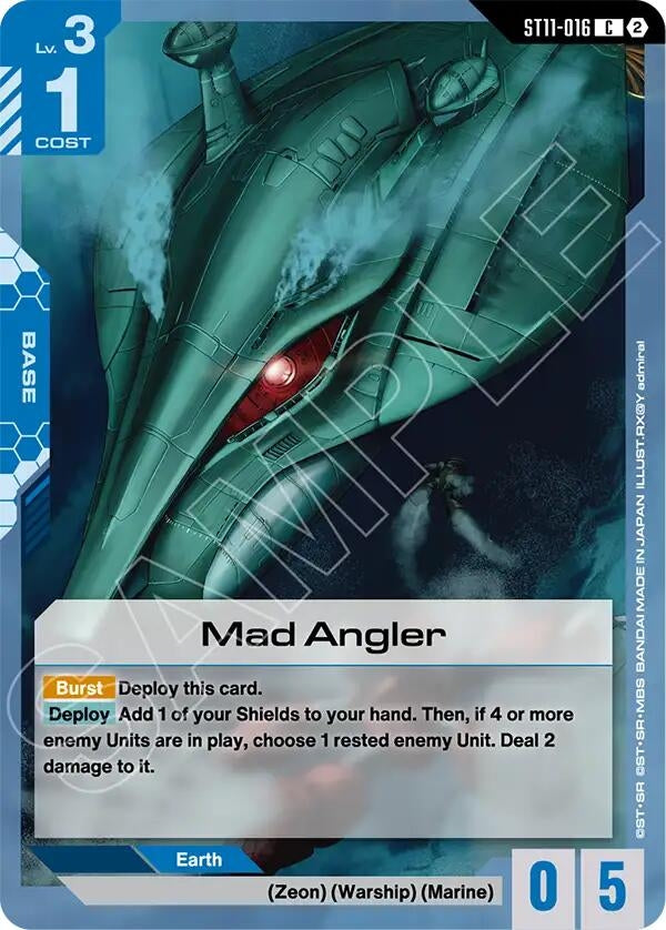 Image for Mad Angler (ST11-016) (Starter Deck 11: Aquatic Assault) (ST11) - Gundam Card Game