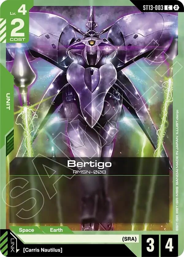 Image for Bertigo (ST13-003) (Starter Deck 13: Silent Barrage) (ST13) - Gundam Card Game