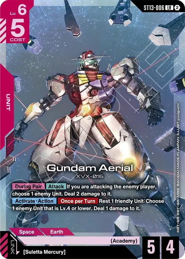 Image for Gundam Aerial (ST13-006) (Starter Deck 13: Silent Barrage) (ST13) - Gundam Card Game