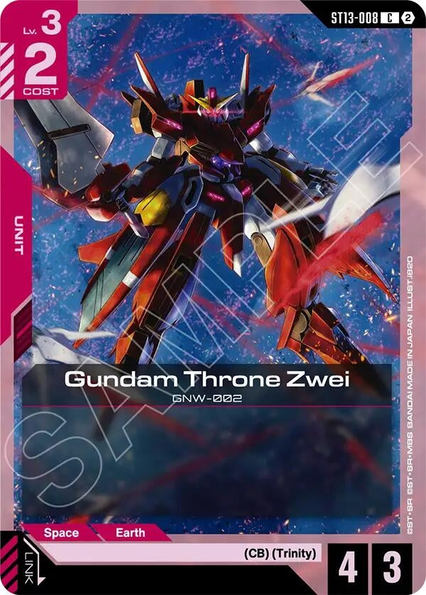 Image for Gundam Throne Zwei (ST13-008) (Starter Deck 13: Silent Barrage) (ST13) - Gundam Card Game