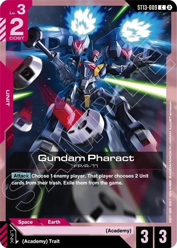 Image for Gundam Pharact (ST13-009) (Starter Deck 13: Silent Barrage) (ST13) - Gundam Card Game