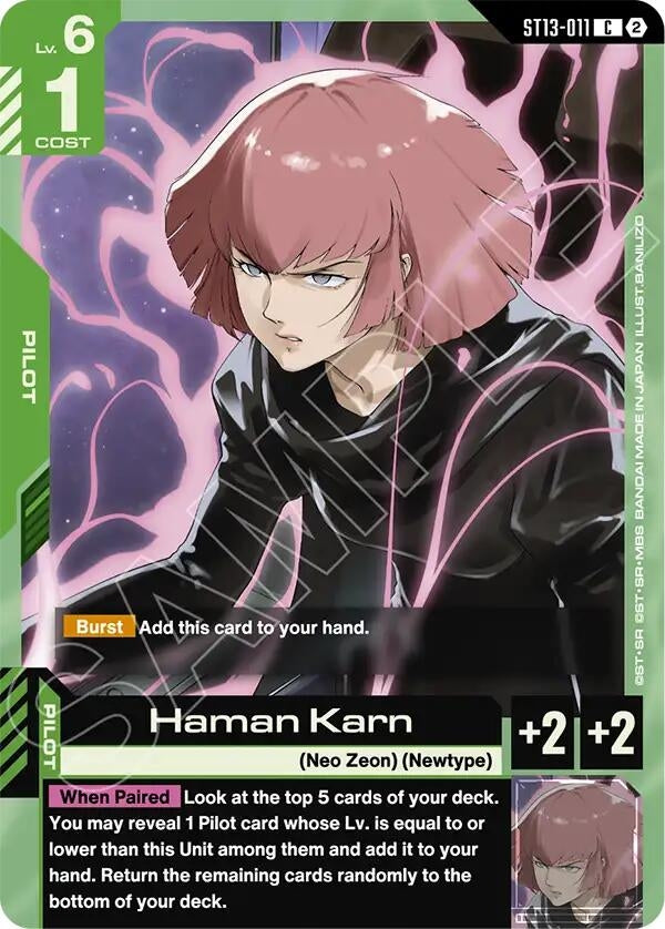 Image for Haman Karn (ST13-011) (Starter Deck 13: Silent Barrage) (ST13) - Gundam Card Game