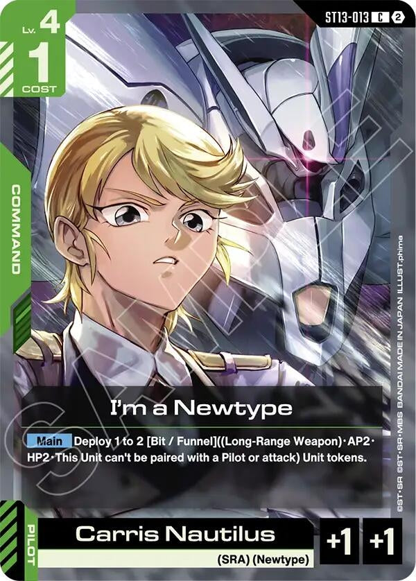 Image for I'm a Newtype (ST13-013) (Starter Deck 13: Silent Barrage) (ST13) - Gundam Card Game