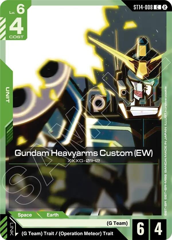 Image for Gundam Heavyarms Custom (EW) (ST14-008) (Starter Deck 14: Heavy Dominion) (ST14) - Gundam Card Game