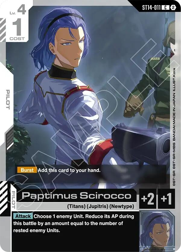 Image for Paptimus Scirocco (ST14-011) (Starter Deck 14: Heavy Dominion) (ST14) - Gundam Card Game