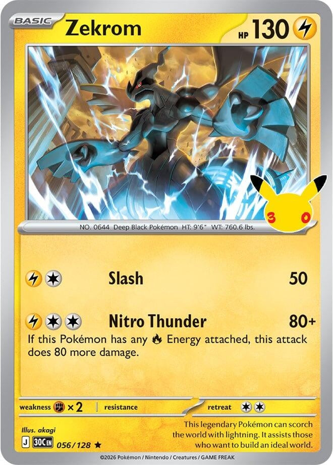 Zekrom (056/128) (ME: 30th Celebration)